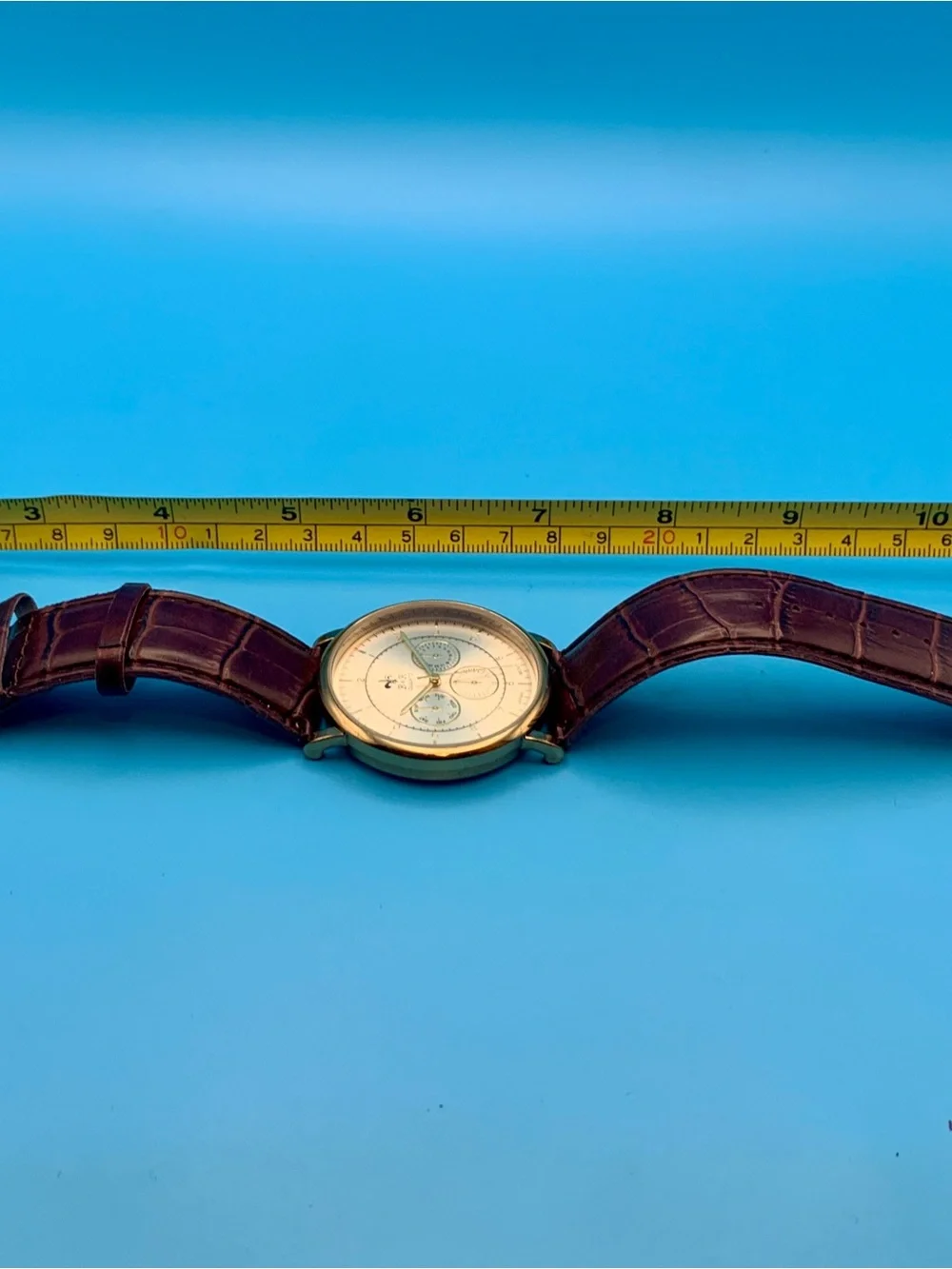B&R BELL & ROSE Men’s Fashion Wristwatch Faux Subdials Japan Movt Works New Batt